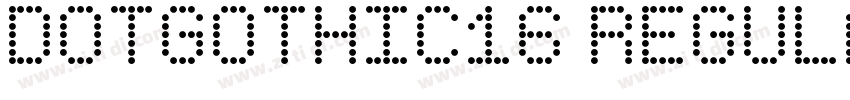 DotGothic16 Regular字体转换